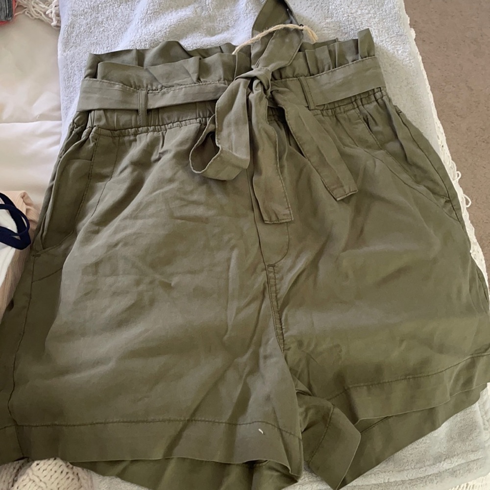 Olive green shorts